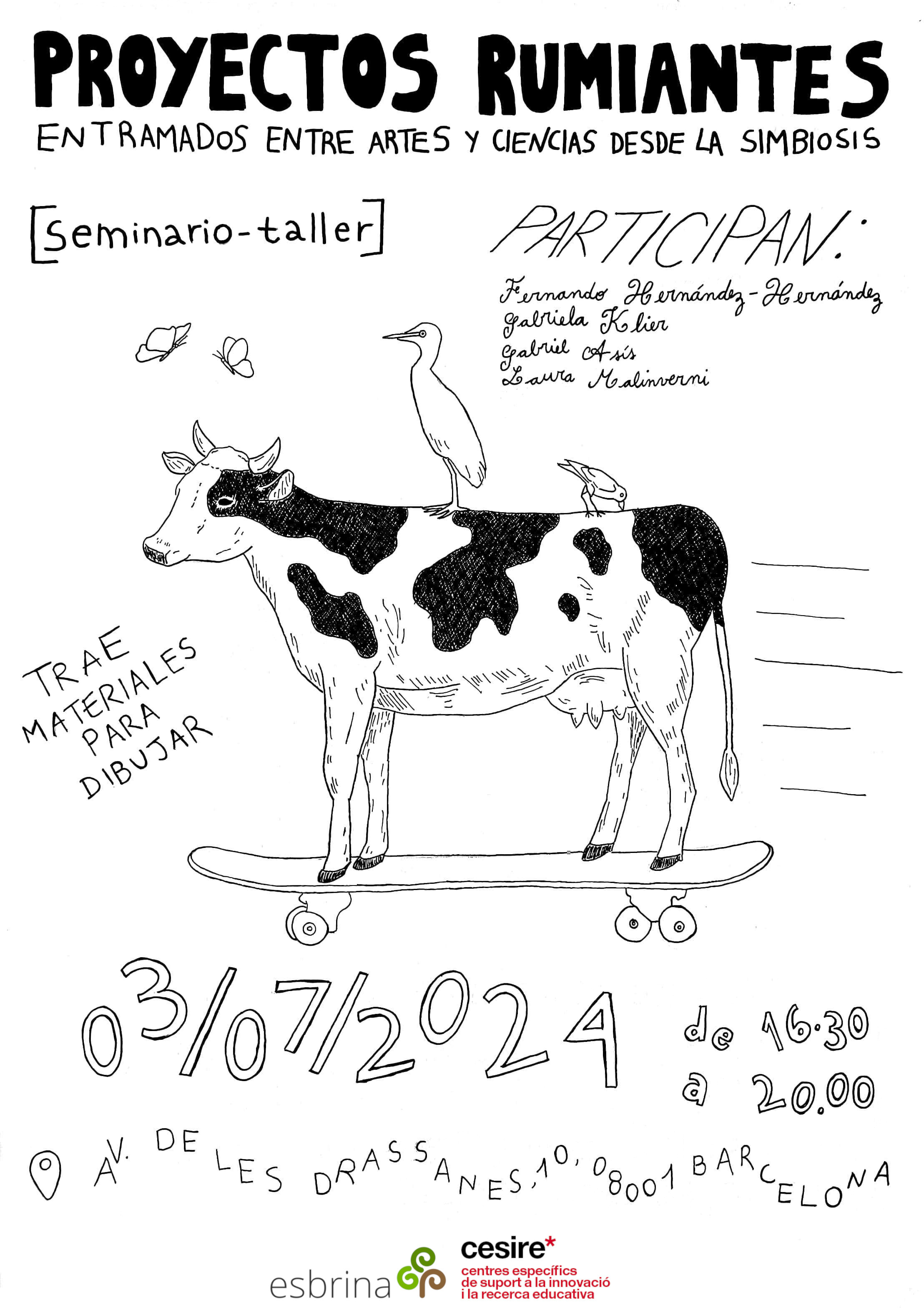 Flyer for an academic-artistic event